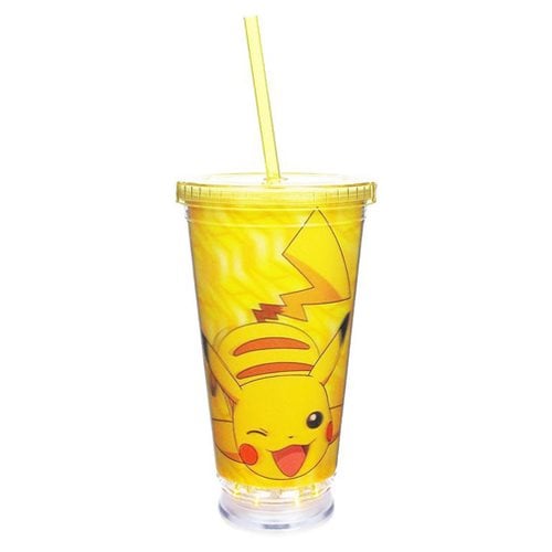 Pokemon Pikachu Yellow 3-D Light-Up Travel Cup